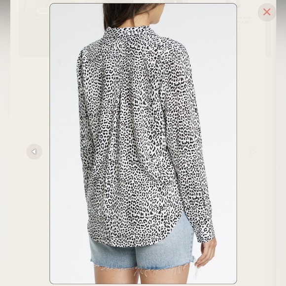Pistola Elle Leopard Print Baby Snap Front Shirt Size S EUC - Picture 6 of 12